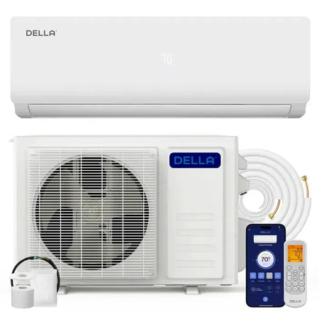 DELLA Versa Series Mini Split AC R410A Refrigerant 36000 BTU SEER2 19 Up to 2500 Sq.Ft. / 230 V - 048-TL-36K2V-19S-I+O  Mini Split Systems Direct
