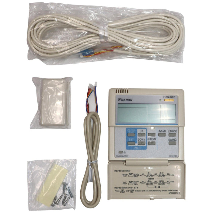 Daikin BRC944B2-A08 Wired Remote Controller Kit with 26.3 ft Shielded Wire - BRC944B2-A08  Mini Split Systems Direct