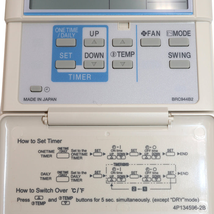 Daikin BRC944B2-A08 Wired Remote Controller Kit with 26.3 ft Shielded Wire - BRC944B2-A08  Mini Split Systems Direct