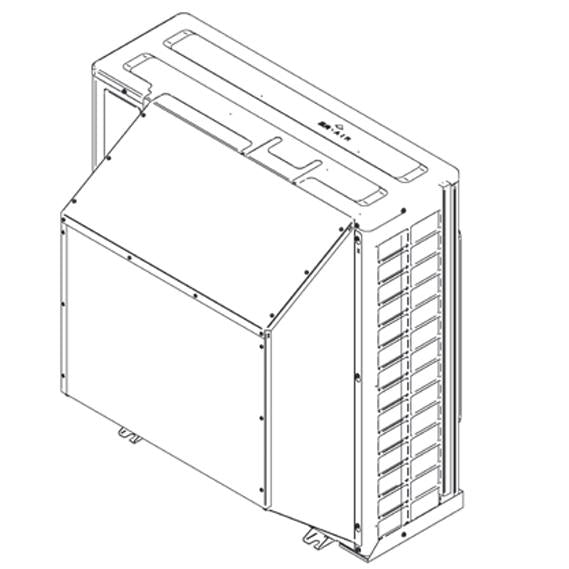 Daikin Single Fan Snow Hood/Hail Guard Kit - VRVQA-SH-SF - VRVQA-SH-SF  Mini Split Systems Direct