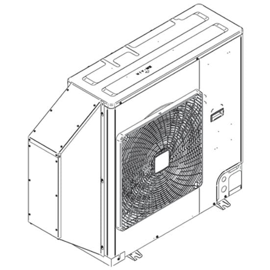 Daikin Single Fan Snow Hood/Hail Guard Kit - VRVQA-SH-SF - VRVQA-SH-SF  Mini Split Systems Direct