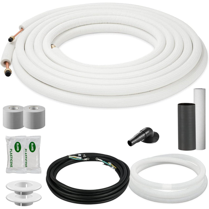 Della 25 ft Line Set Mini Split Installation Kit - 1/4" - 3/8" - 048-CW-3814-25  Mini Split Systems Direct