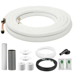 Della 25 ft Line Set Mini Split Installation Kit - 1/4" - 5/8"