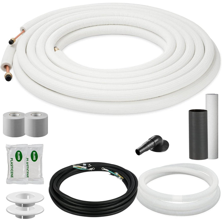 Della 50 ft Line Set Mini Split Installation Kit - 1/4" - 3/8" - 048-CW-3814-50  Mini Split Systems Direct