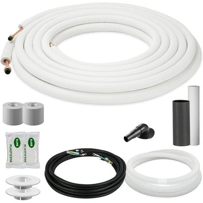 Della 50 ft Line Set Mini Split Installation Kit - 1/4