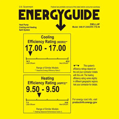 Della Econo Series 23000 BTU SEER2 17 Mini-Split Heat Pump AC - Up to 1500 Sq.Ft.