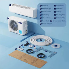 Della Serena Series 12000 BTU SEER2 22 Mini-Split Heat Pump AC - Up to 550 Sq.Ft. - 12K1VR-22S-M-I+O  Mini Split Systems Direct