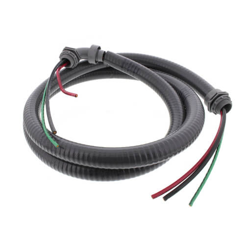 DiversiTech 3/4" x 6 Ft Non-Metallic Electrical Whip with #8 Wire - 6-34-6NM  Mini Split Systems Direct