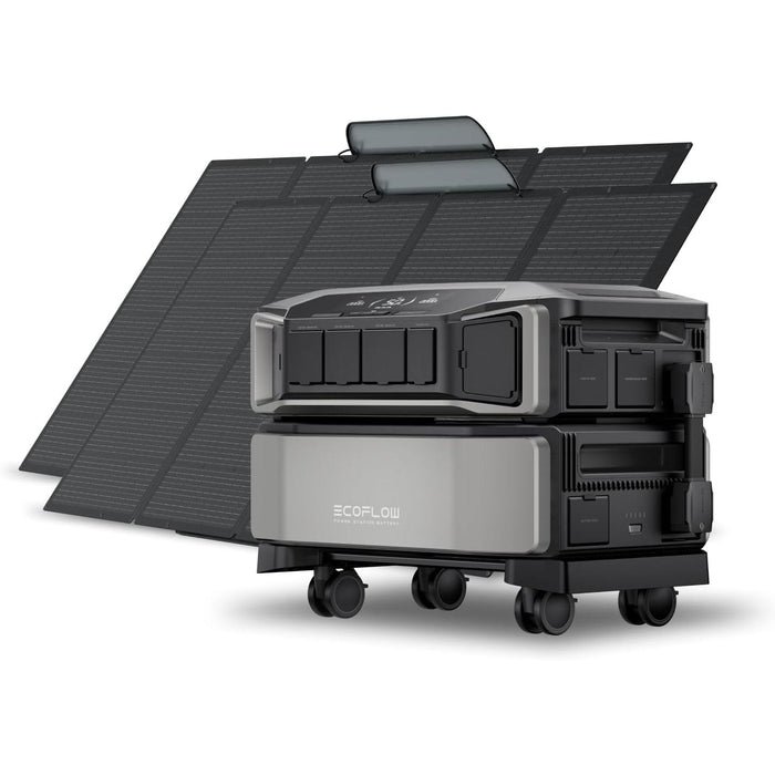 EF ECOFLOW Power Station 6144Wh DELTA Pro Ultra with 2x400W Portable Panel, 120/240V 7200W AC Output, Portable Generator for Home Backup Outdoors Camping RV Emergency - EFDeltaProUltra-US-BP-US-SOLAR400W-2  Mini Split Systems Direct