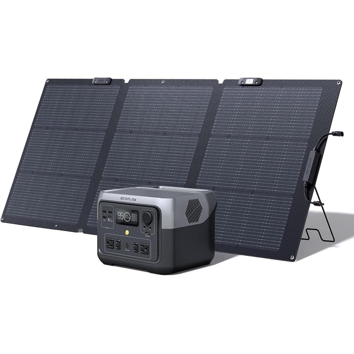 EF ECOFLOW River 2 Max Solar Generator 512Wh Long-Life LiFePO4 Portable Power Station& 160W Solar Panel for Home Backup Power, Camping & RVs 100% Charged in 60m with 3000+ Cycles & Up to 1000W Output - B0BR5NM8L4  Mini Split Systems Direct