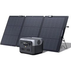 EF ECOFLOW River 2 Max Solar Generator 512Wh Long-Life LiFePO4 Portable Power Station& 160W Solar Panel for Home Backup Power, Camping & RVs 100% Charged in 60m with 3000+ Cycles & Up to 1000W Output - B0BR5NM8L4  Mini Split Systems Direct