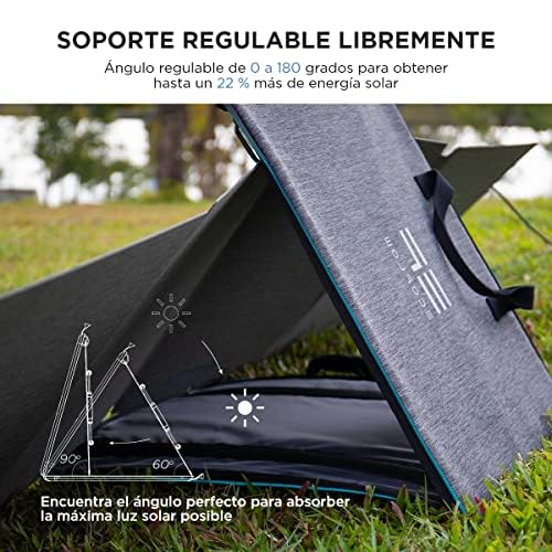 EF ECOFLOW 110W Portable Solar Panel, Foldable with Carry Case, High 23% Efficiency, IP68 Water & Dustproof Design for Camping, RVs, or Backyard Use - B09TKKYW7G  Mini Split Systems Direct