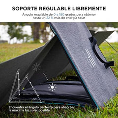 EF ECOFLOW 110W Portable Solar Panel, Foldable with Carry Case, High 23% Efficiency, IP68 Water & Dustproof Design for Camping, RVs, or Backyard Use - B09TKKYW7G  Mini Split Systems Direct