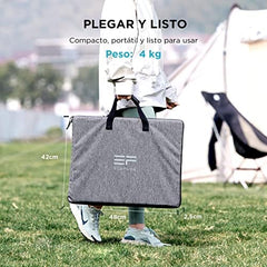 EF ECOFLOW 110W Portable Solar Panel, Foldable with Carry Case, High 23% Efficiency, IP68 Water & Dustproof Design for Camping, RVs, or Backyard Use - B09TKKYW7G  Mini Split Systems Direct