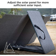 EF ECOFLOW 110W Portable Solar Panel, Foldable with Carry Case, High 23% Efficiency, IP68 Water & Dustproof Design for Camping, RVs, or Backyard Use - B09TKKYW7G  Mini Split Systems Direct