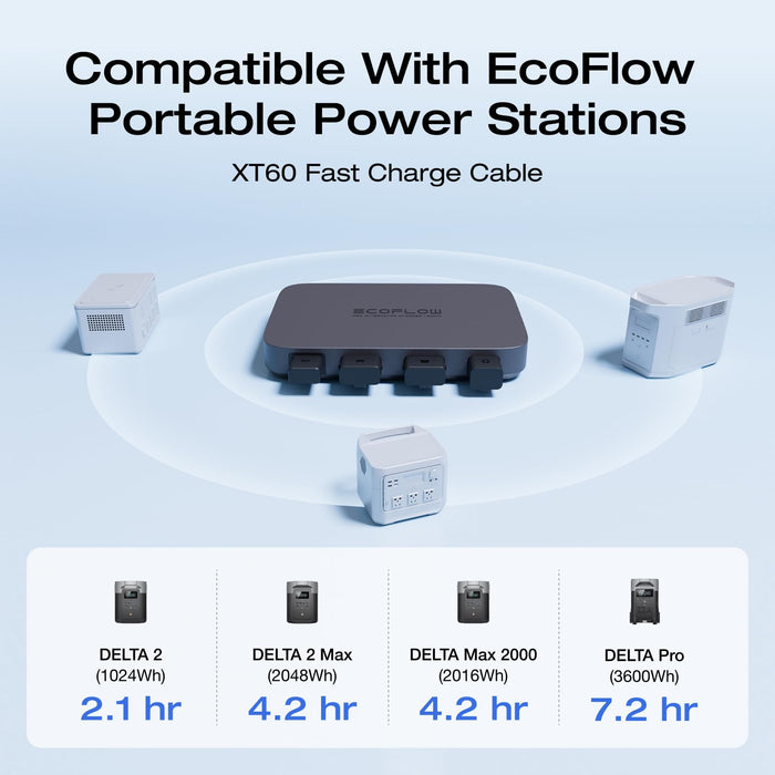 EF ECOFLOW 800W Alternator Charger with Delta Pro Portable Power Station, 3-in-1 Fast DC-DC Charger,Jump Starter 8× Faster Than Cigarette Chargers - B0F8PW61HK  Mini Split Systems Direct