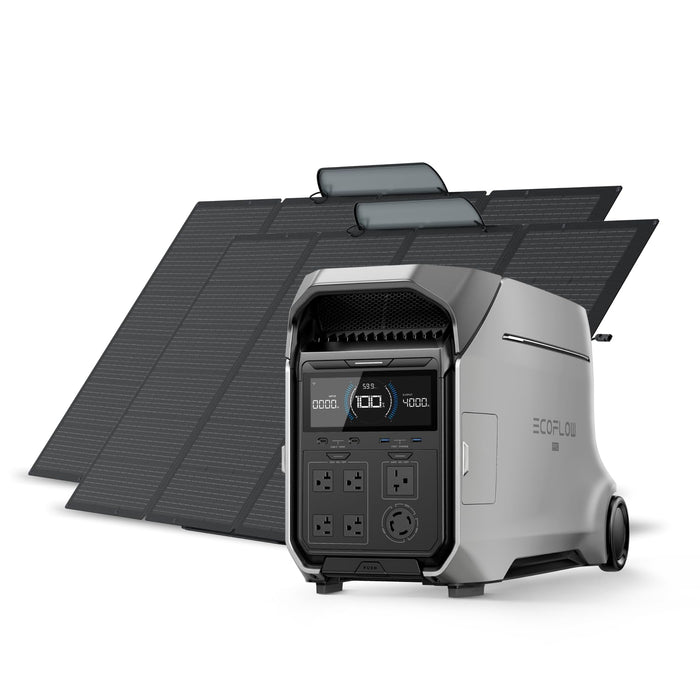 EF ECOFLOW 8kWh Portable Power Station: DELTA Pro 3 with AC Cable and Extra Battery, 120/240V 4000W AC Output, Solar Generator for Home Use, Camping, Emergencies, RVs, and Outdoor Generators - B0D14FMFZD  Mini Split Systems Direct