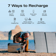 EF ECOFLOW 8kWh Portable Power Station: DELTA Pro 3 with AC Cable and Extra Battery, 120/240V 4000W AC Output, Solar Generator for Home Use, Camping, Emergencies, RVs, and Outdoor Generators - B0D14FMFZD  Mini Split Systems Direct