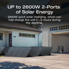 EF ECOFLOW 8kWh Portable Power Station: DELTA Pro 3 with AC Cable and Extra Battery, 120/240V 4000W AC Output, Solar Generator for Home Use, Camping, Emergencies, RVs, and Outdoor Generators - B0D14FMFZD  Mini Split Systems Direct