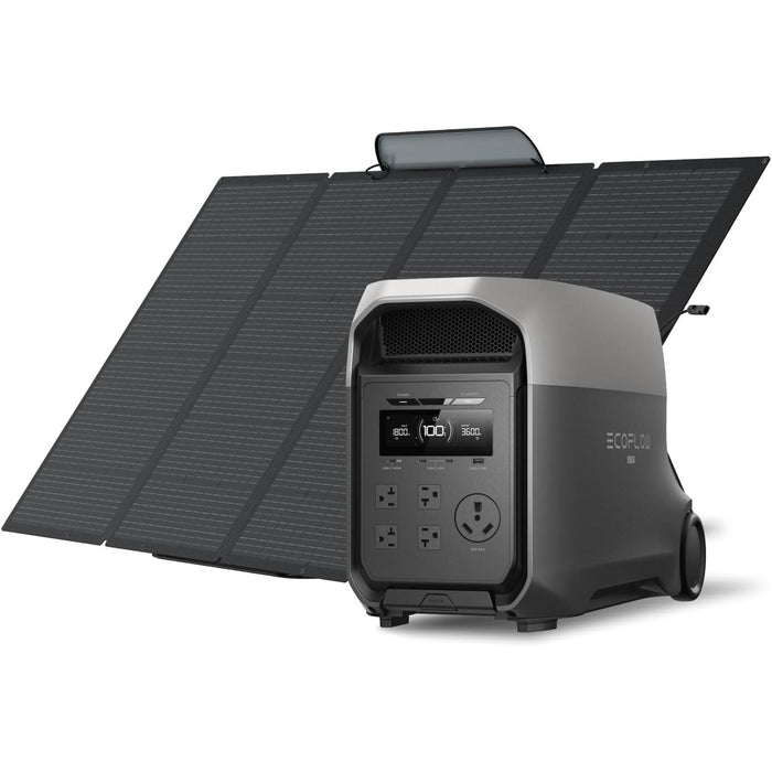 EF ECOFLOW DELTA 3 Ultra Portable Power Station with 400W Solar Panel, 3072Wh LiFePO4 Battery, 3600W (Surge 7200W) Output, Solar Generator for Home Use, Camping Accessories, Emergencies & RV Backup - B0FR8PJ8KK  Mini Split Systems Direct