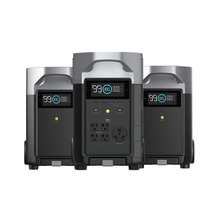 EF ECOFLOW DELTA Pro Extra Battery 3600Wh, 2.7H to Full Charge, Battery Backup for Home Use, Blackout, Camping, RV - B0CPHZFH3Z  Mini Split Systems Direct