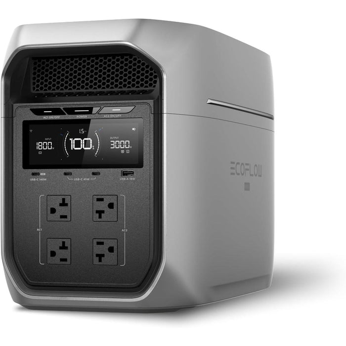 EF ECOFLOW Portable Power Station DELTA 3 MAX Plus with 220W Solar Panel, 3000W Max Output, Fast 0–80% Recharge in 64mins, Reliable Home Backup & RV Camping - B0FR96BGJW-B0FR9737RW-B0FQV9Q9J2-B0FR8CW1M9  Mini Split Systems Direct