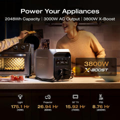 EF ECOFLOW Portable Power Station DELTA 3 MAX Plus with 220W Solar Panel, 3000W Max Output, Fast 0–80% Recharge in 64mins, Reliable Home Backup & RV Camping - B0FR96BGJW-B0FR9737RW-B0FQV9Q9J2-B0FR8CW1M9  Mini Split Systems Direct