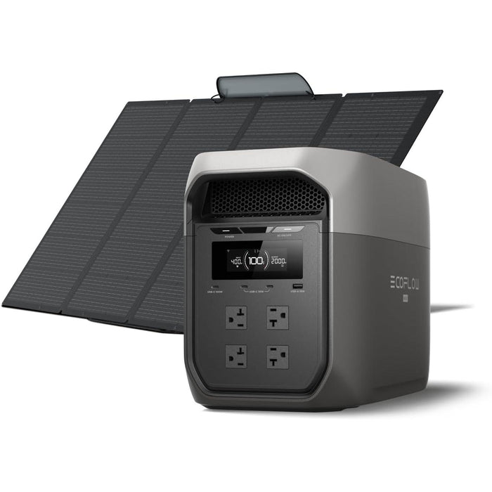 EF ECOFLOW Portable Power Station DELTA 3 MAX with 400W Solar Panel, 3400W X-Boost Output, Ultra-Fast 0-80% Charging in 1.13 Hr, Home Backup & RV Camping - B0FR8VK9B8  Mini Split Systems Direct