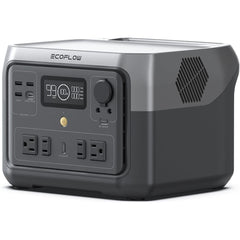 EF ECOFLOW Portable Power Station River 2 Max 500, 499Wh LiFePO4 Battery/ 1 Hour Fast Charging, Up to 1000W Output Solar Generator (Solar Panel Optional) for Outdoor Camping/RVs/Home Use - B0CVZQ5RN1  Mini Split Systems Direct