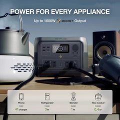 EF ECOFLOW Portable Power Station River 2 Max 500, 499Wh LiFePO4 Battery/ 1 Hour Fast Charging, Up to 1000W Output Solar Generator (Solar Panel Optional) for Outdoor Camping/RVs/Home Use - B0CVZQ5RN1  Mini Split Systems Direct