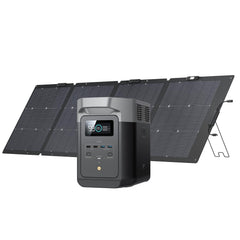 EF ECOFLOW Solar Generator DELTA 2 with 160W Solar Panel, LFP(LiFePO4) Battery, Fast Charging, Portable Power Station for Home Backup Power, Camping & RVs - B0FQVC4RF5  Mini Split Systems Direct