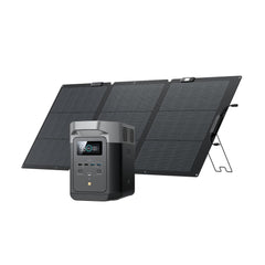 EF ECOFLOW Solar Generator DELTA 2 with 160W Solar Panel, LFP(LiFePO4) Battery, Fast Charging, Portable Power Station for Home Backup Power, Camping & RVs - B0FQVC4RF5  Mini Split Systems Direct
