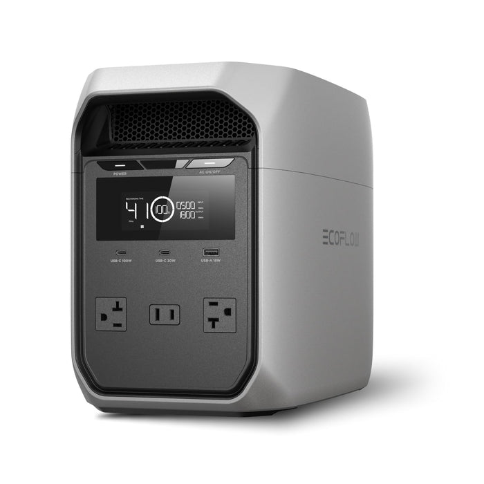 EF ECOFLOW Solar Generator DELTA 2 with 160W Solar Panel, LFP(LiFePO4) Battery, Fast Charging, Portable Power Station for Home Backup Power, Camping & RVs - B0FQVC4RF5  Mini Split Systems Direct