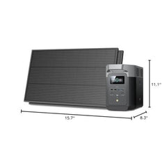 EF ECOFLOW Solar Generator DELTA 2 with 160W Solar Panel, LFP(LiFePO4) Battery, Fast Charging, Portable Power Station for Home Backup Power, Camping & RVs - B0FQVC4RF5  Mini Split Systems Direct