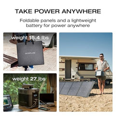 EF ECOFLOW Solar Generator DELTA 2 with 160W Solar Panel, LFP(LiFePO4) Battery, Fast Charging, Portable Power Station for Home Backup Power, Camping & RVs - B0FQVC4RF5  Mini Split Systems Direct