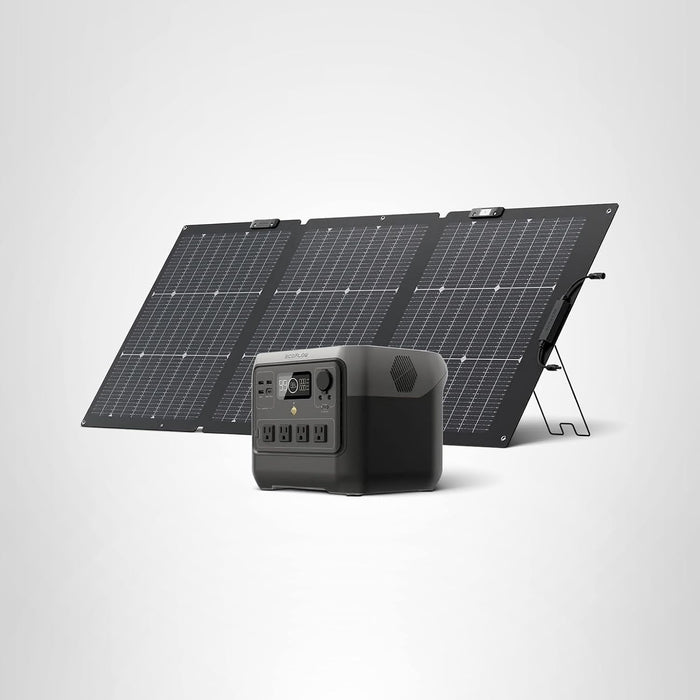 EF ECOFLOW Solar Generator RIVER 2 Pro 768Wh Portable Power Station & 160W Portable Solar Panel LiFePO4 Battery 70 Min Fully Charged, 4×AC, For Camping, RV, Home Backup - B0BYS84V1P  Mini Split Systems Direct