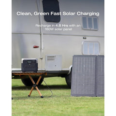 EF ECOFLOW Solar Generator RIVER 2 Pro 768Wh Portable Power Station & 160W Portable Solar Panel LiFePO4 Battery 70 Min Fully Charged, 4×AC, For Camping, RV, Home Backup - B0BYS84V1P  Mini Split Systems Direct