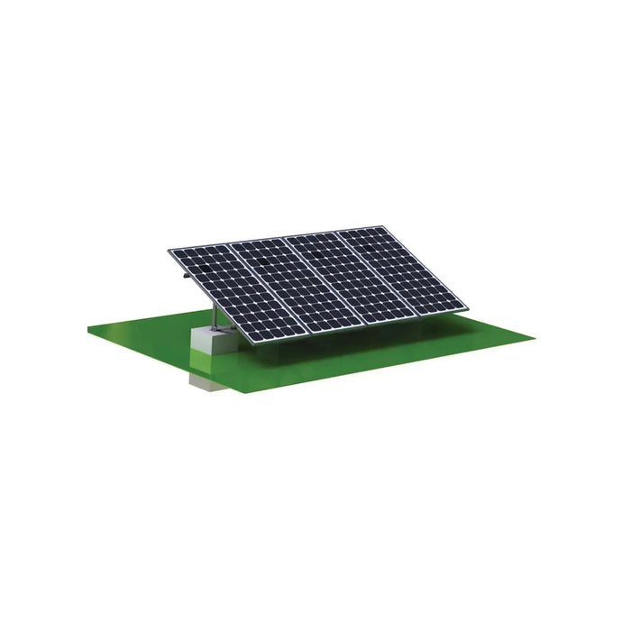 EG4 BrightMount Solar Panel Ground Mount Rack Kit | 4 Panel Ground Mount | Adjustable Angle - 1511053  Mini Split Systems Direct