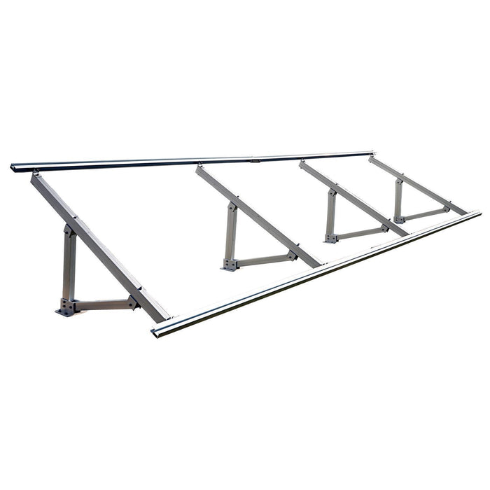 EG4 BrightMount Solar Panel Ground Mount Rack Kit | 4 Panel Ground Mount | Adjustable Angle - 1511053  Mini Split Systems Direct