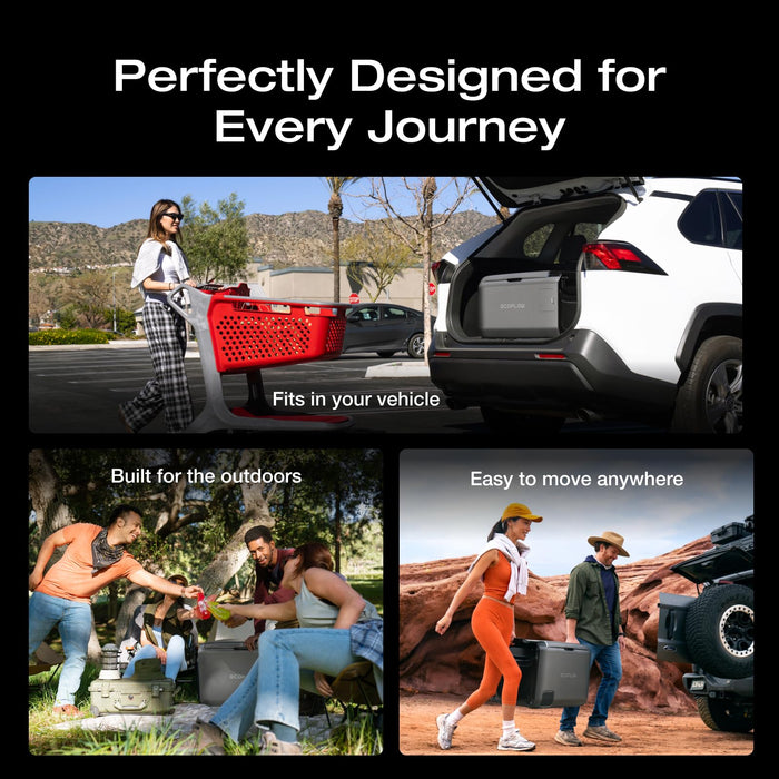 EF ECOFLOW GLACIER Classic 35L Portable Fridge Freezer, 43H Cooling Car Refrigerator, Battery Powered with App Control, 6 Charging Options, Fast&Quiet Electric Cooler for Camping, RV, Off-Grid Living - B0F4DP9BKH-B0F62HMKBX  Mini Split Systems Direct