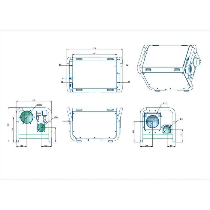Ecor Pro EPD200 DryFan 200 Pint Desiccant Dehumidifier - EPD200  Mini Split Systems Direct