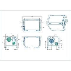 Ecor Pro EPD200 PRO DryFan 200 Pint Stainless Steel Desiccant Dehumidifier - 120V
