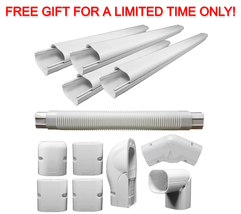 Free Pioneer® Decorative PVC Line Cover Kit for Mini Split Air Conditioners & Heat Pumps ($73.99 Value)