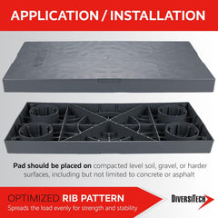 FREE DiversiTech 32" x 32" x 3" E Lite Condenser Mounting Pad ($139.99 Value) - GIFT-EL3232-3  Mini Split Systems Direct