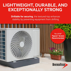 FREE DiversiTech 32" x 32" x 3" E Lite Condenser Mounting Pad ($139.99 Value) - GIFT-EL3232-3  Mini Split Systems Direct