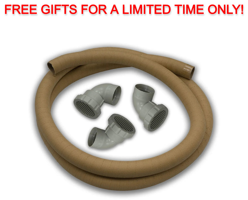 Free Pioneer® Air Outlet and Duct Hose Kit for Pioneer Under-Bench Heat Pump ($136.00 Value)