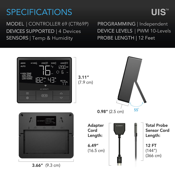 Free AC Infinity Smart Controller - Manage 4 Devices with Ease! -   Mini Split Systems Direct