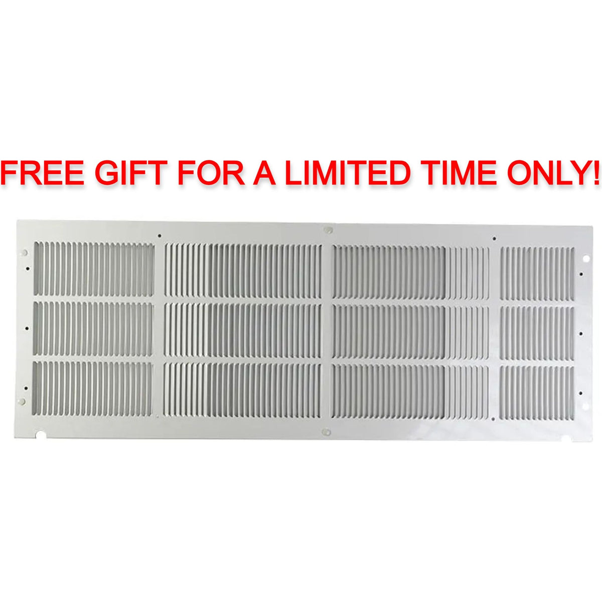 Free ACiQ PTAC Exterior Aluminum Grille - White Enamel Finish ($65 Value) -   Mini Split Systems Direct
