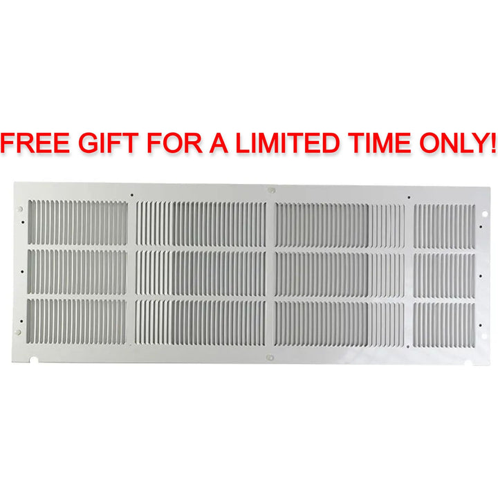 Free ACiQ PTAC Exterior Aluminum Grille - White Enamel Finish ($65 Value) -   Mini Split Systems Direct