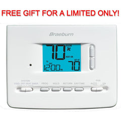 Free Braeburn 2 Heat / 1 Cool Universal Programmable Thermostat ($85.00 Value)